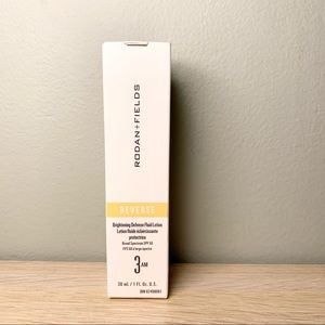 New Rodan + Fields Reverse 3 AM Day Brightening Defense Fluid Lotion SPF 50 30ml
